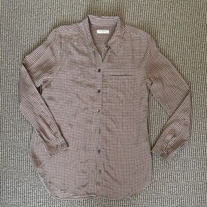 Equipment Women's Checkered Blouse - Black and Red